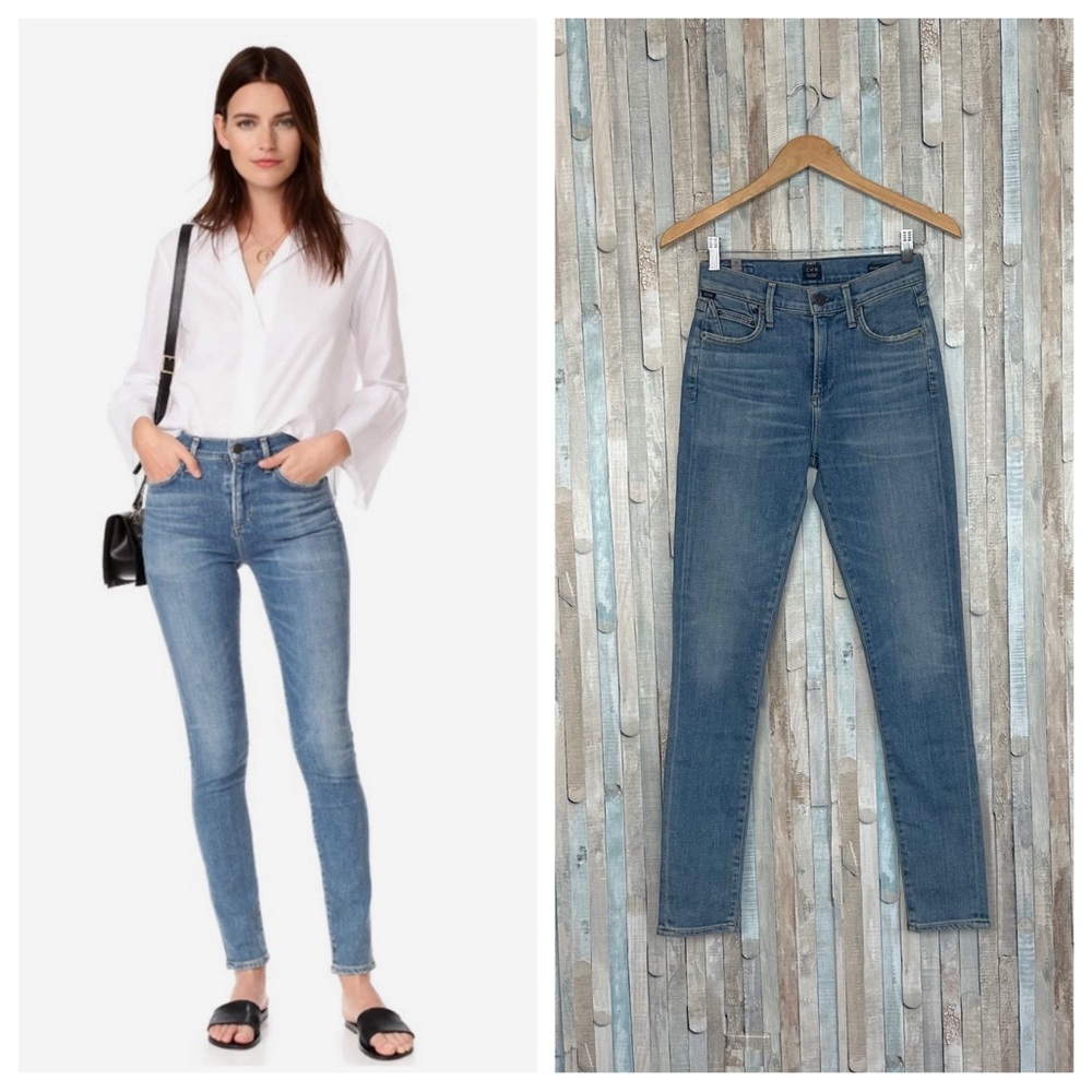 Citizens of Humanity 25 Rocket‎ High Rise Skinny Jeans Reyes Light Anthropologie